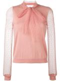 pussy bow tulle jumper