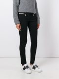 zip detail skinny trousers