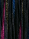 contrast pleated skirt