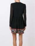 floral embroidery dress