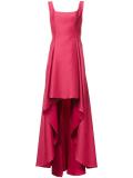 cascading skirt long dress