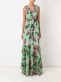 long floral print evening dress