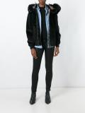 hooded zipped jacket