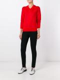 jacquard v neck jumper