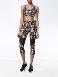 printed sports crop top