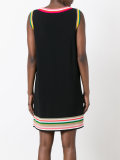 striped detail shift dress