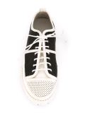 perforated lace-up shoes