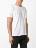 ribbed collar T-shirt