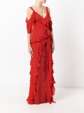 pleated trim dress 
