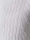 diagonal cable sweater