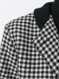 houndstooth single breasted coat