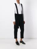 braces detail trousers