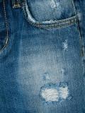 distressed straight leg jeans