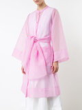 chiffon tie-waist kimono