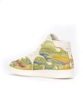 floral jacquard hi-top sneakers