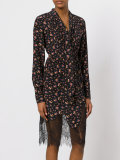 floral pintuck peasant dress