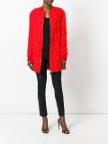 fringed detail coat