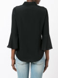 fluted sleeve blouse