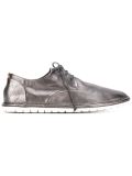 metallic lace-up shoes