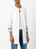 embellished sleeve coat