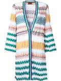 zig-zag pattern open cardigan