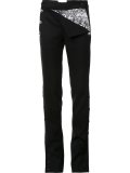 buttoned laterals straight trousers