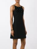flower embellished panel dress