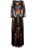 printed maxi dress
