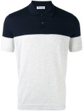 colour block polo shirt