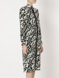 midi printed shirt dress