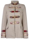 straps patch military jacket