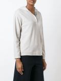 metallic detail hoodie