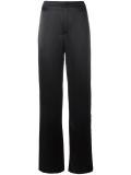 striped wide leg trousers