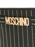 logo strap clutch