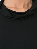cowl neck sleeveless blouse