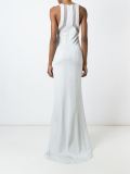 sheer detailing long dress