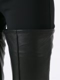 leather panels trousers