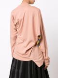 'Climate Revolution' draped shoulder T-shirt