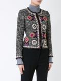 patterned tweed jacket 