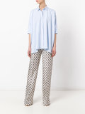 geometric print trousers