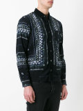 aloha scarf print corduroy shirt
