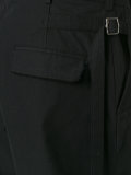 pleat detail loose-fit trousers