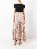long floral patterned skirt