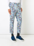 birds print chinos 