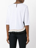 ruffled trim T-shirt