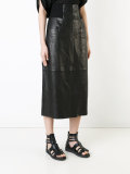 midi leather skirt 
