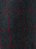 checked slim fit trousers