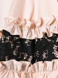 ruffle & lace detail sleeveless top