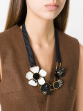 geometric petal necklace