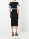 cady lace band midi dress